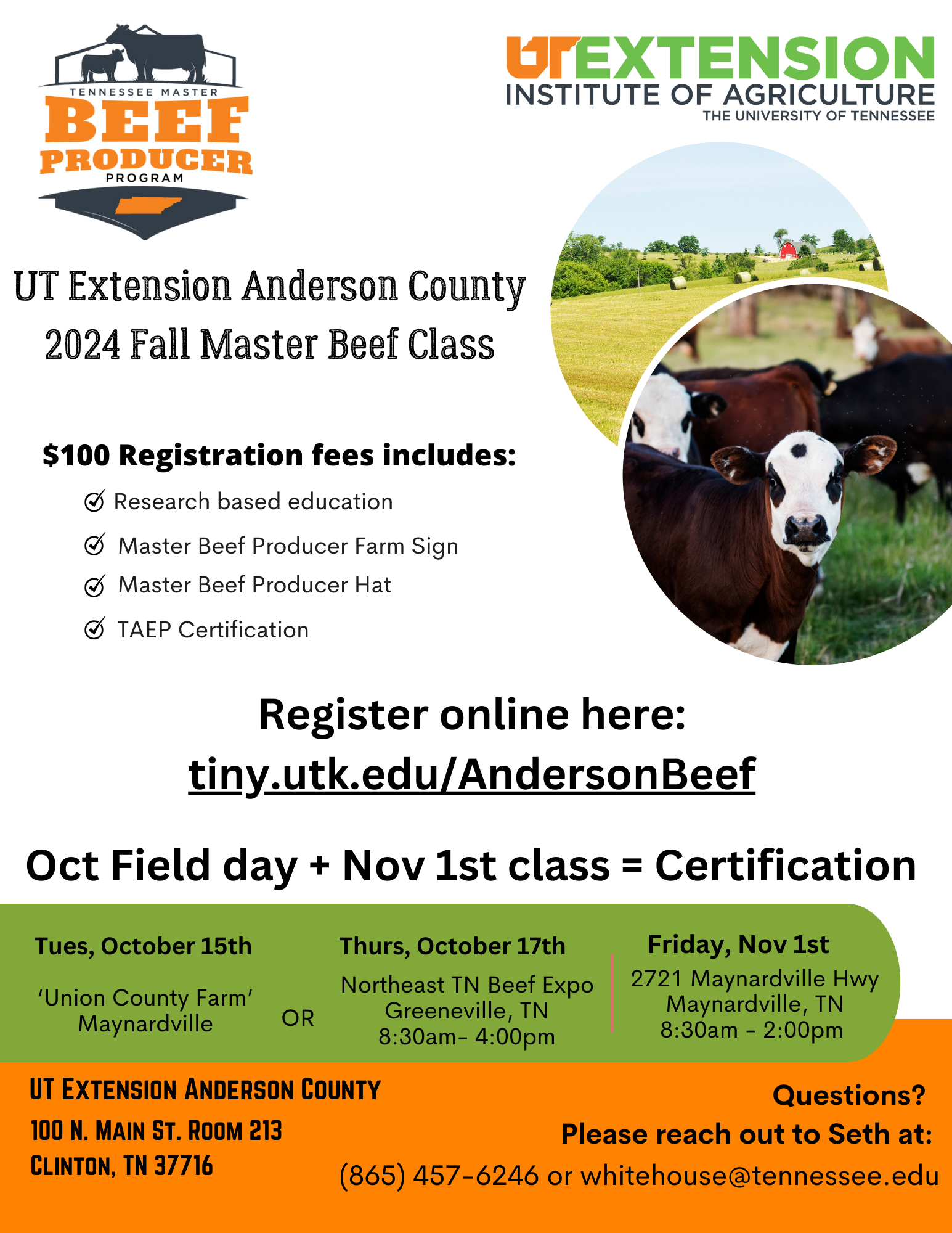 Beef Programs | Anderson County